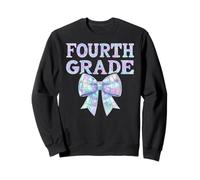 Coquette Bow 4th Grade Quarto Preppy Ritorno a Scuola Ragazza Kid Felpa
