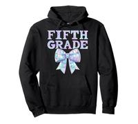 Coquette Bow 5th Grade Insegnante Donne Bambini Preppy Quinta Grado Felpa con Cappuccio
