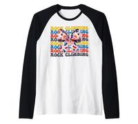 Coquette Bow Boulder Arrampicata Boulder Climber Girl Maglia con Maniche Raglan