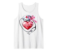 Coquette Bow Cardiac Nurse CVICU ICU CICU Cardiologia Infermieristica Canotta