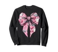 Coquette Bow Cardiac Nurse CVICU ICU CICU Cardiologia Infermieristica Felpa