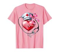 Coquette Bow Cardiac Nurse CVICU ICU CICU Cardiologia Infermieristica Maglietta