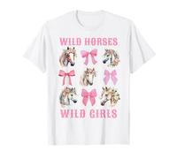 Coquette Bow Equitazione Western Girl Country Cowgirl Maglietta
