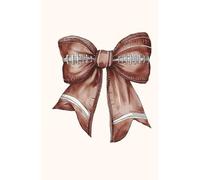 Coquette Bow Football Notebook: Football Notebook Journals,Preppy Funky Notebook for Teen Girls Women,Trendy Hardcover Notebook 5.5x8.25