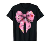 Coquette Bow Geriatric Nurse Nursing Girl Gerziatry Maglietta