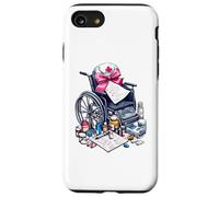 Coquette Bow Geriatric Nurse Nursing Sedia a rotelle Gerziatria Custodia per iPhone SE (2020) / 7 / 8