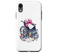 Coquette Bow Geriatric Nurse Nursing Sedia a rotelle Gerziatria Custodia per iPhone XR