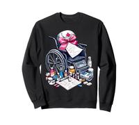 Coquette Bow Geriatric Nurse Nursing Sedia a rotelle Gerziatria Felpa