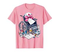 Coquette Bow Geriatric Nurse Nursing Sedia a rotelle Gerziatria Maglietta