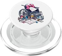 Coquette Bow Geriatric Nurse Nursing Sedia a rotelle Gerziatria PopSockets PopGrip per MagSafe