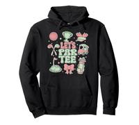 Coquette Bow Golf Player Let's Par Tee Golfer Ragazze Donne Felpa con Cappuccio