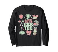 Coquette Bow Golf Player Let's Par Tee Golfer Ragazze Donne Maglia a Manica