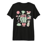 Coquette Bow Golf Player Let's Par Tee Golfer Ragazze Donne Maglietta Premium