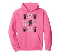 Coquette Bow Grim Reaper La Morte Ragazza Mamma Rosa Festa Della Mamma Felpa con Cappuccio