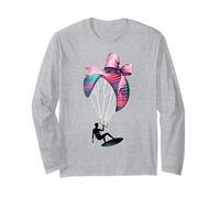 Coquette Bow Kite Surfer Kite Surf Kiteboarder Girl Maglia a Manica