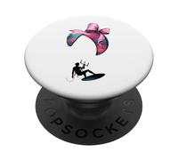 Coquette Bow Kite Surfer Kite Surf Kiteboarder Girl PopSockets PopGrip Adesivo