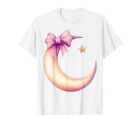 Coquette Bow Ramadan Kareem Eid Mubarak Musulmano Rosa Mamma Ragazza Maglietta