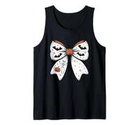 Coquette Bow Spooky Season Skull Skeleton Ghost Halloween Canotta