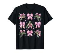Coquette Bow Tartaruga Marina Oceano Animale Nastro Rosa Ragazza Maglietta