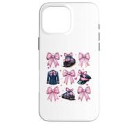 Coquette Bow Train Driver Freight Conduttore Locomotiva Ragazza Custodia per iPhone 16 Pro Max
