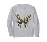 Coquette Camo Bow Camouflage Antlers Caccia Anatra Donne Ragazza Maglia a Manica