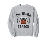 Coquette Checkered Bow Football Touchdown Stagione Autunno Regalo Felpa