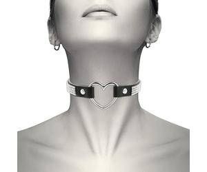 Coquette Chic Desire Choker Cuero Vegano - Corazon