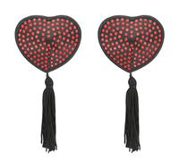 Coquette chic desire cubre pezones rojo / negro