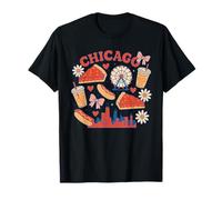 Coquette Chicago Food Skyline Carino Citycore Estetica Maglietta