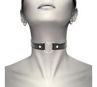 Coquette collar cuero vegano accesorio woman corazÓn