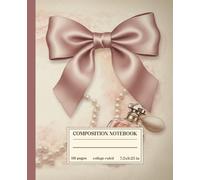 Coquette Composition Notebook: Pink Coquette Aesthetic College Ruled Journal: Cute Girly Pink Bow Notebook | Soft Pastel Floral Design | For Teen Girls & Women