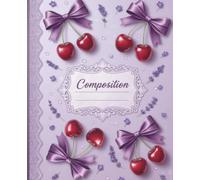 Coquette Composition Notebook: Purple Bow Aesthetic College Ruled Journal for Girls, Teens, & Women: Cute Girly Pastel Design, Perfect for School Supplies, Notes, & Creative Writing