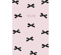 Coquette Elegance: Aesthetic Journal in Light Pink with Black Bows, 140 Lined Pages with Lace Trim for Feminine Women / Girls / Teens / Students / Small Businesses