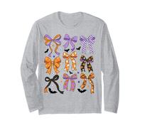 Coquette Halloween Bow Spooky Season Halloween Zucca Bow Maglia a Manica