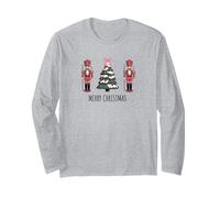 Coquette Nutcracker Christmas Tree Preppy Holiday Maglia a Manica