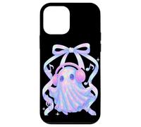 Coquette Pastel Ghost Ascoltare musica con cuffie archetto Custodia per iPhone 12 mini