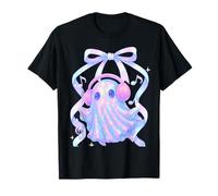 Coquette Pastel Ghost Ascoltare musica con cuffie archetto Maglietta