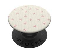 Coquette Pink Bow Cute Ribbon e Star Graphic Girly Pastello PopSockets PopGrip Adesivo