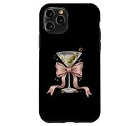 Coquette Pink Bow E Cocktail Olive Martini Bere Girly Custodia per iPhone 11 Pro