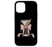 Coquette Pink Bow E Cocktail Olive Martini Bere Girly Custodia per iPhone 12/12 Pro