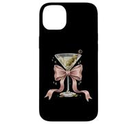 Coquette Pink Bow E Cocktail Olive Martini Bere Girly Custodia per iPhone 14 Plus