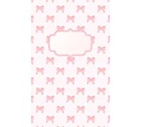 Coquette Pink Bow Journal | Classic preppy girly aesthetic diary: Soft girl lined notebook for school, journaling & morning routine