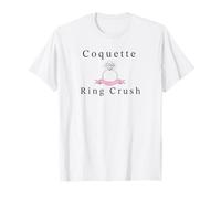 Coquette Ring Crush Femminile Stile Delicato Opera d'Arte Maglietta