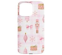 Coquette - Schiaccianoci con albero di Natale e neve, motivo scozzese Custodia per iPhone 15 Pro Max