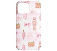 Coquette - Schiaccianoci con albero di Natale e neve, motivo scozzese Custodia per iPhone 16 Pro Max