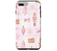 Coquette - Schiaccianoci con albero di Natale e neve, motivo scozzese Custodia per iPhone 7 Plus/8 Plus