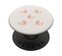 Coquette Swan & Pink Bows Cute Bird Love Soft Aesthetic PopSockets PopGrip Adesivo