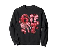 Coquette Valentine Six Seven Meme Preppy - Cuore Rosa Felpa