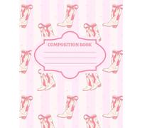 Coquette Western Composition Book | Pink Cowgirl Aesthetic Notebook for School & Journaling