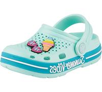 Coqui Ciabatte Piatte Unisex per Bambini Lindo, Verde, 24/25 EU